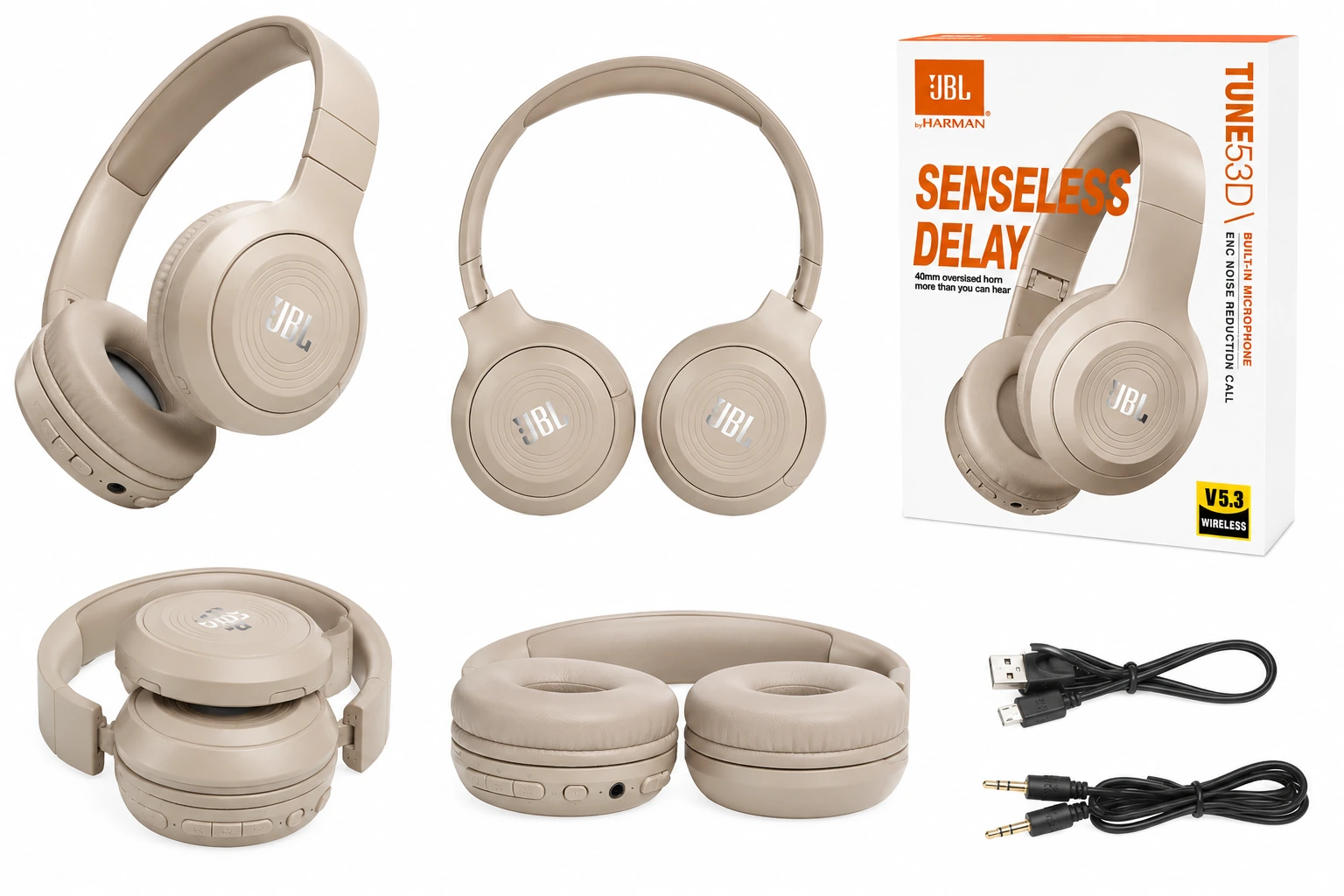 JBL_TUNE53D_product هدفون بیسیم روگوشی (On-Ear) مدل TUNE 53D - تصویر 1